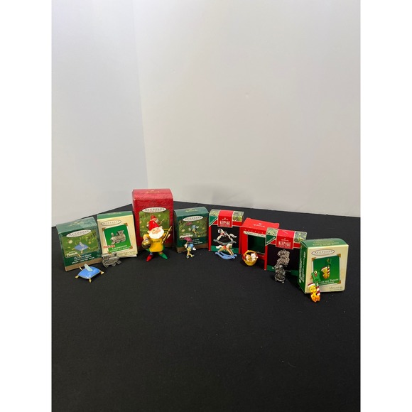 Hallmark Other - Lot of 8 Hallmark Keepsake Ornaments Disney Crayola Monopoly Miniature Vintage
